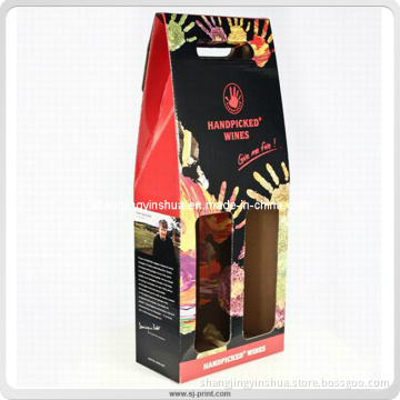 Full Color Printing Wine Paper Box with Cutout